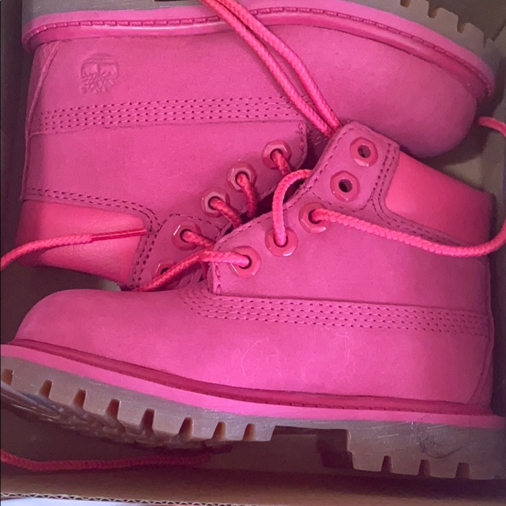 Brand new pink timberlands